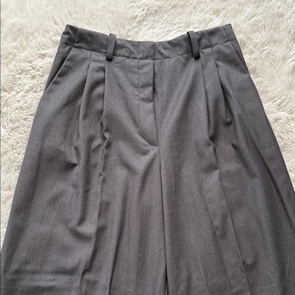 NWT HM Gray Pleated Trousers